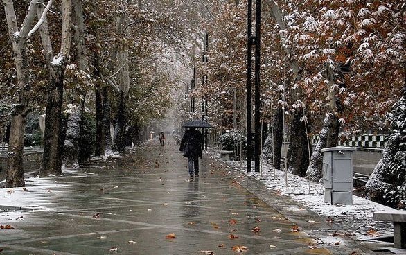 آغاز بارش برف و باران از فردا
