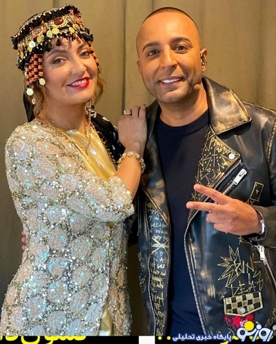 مهناز افشار در آغوش خواننده لس آنجلسی/عکس مهناز افشار در آغوش خواننده لس آنجلسی/عکس