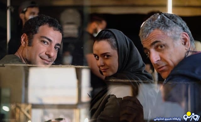 ترانه علیدوستی به همراه نوید محمدزاده در پشت صحنه/عکس ترانه علیدوستی به همراه نوید محمدزاده در پشت صحنه/عکس