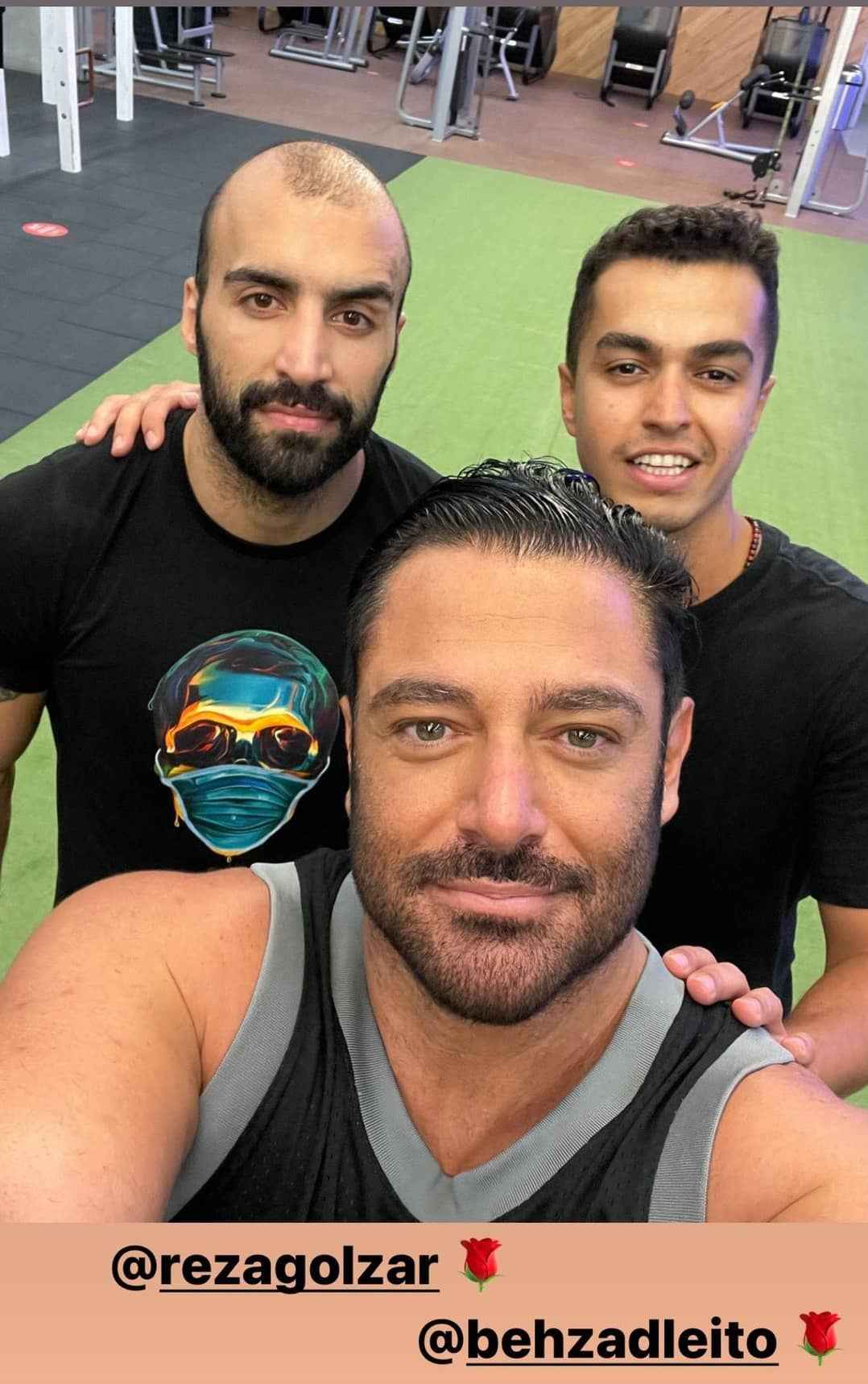 رضا گلزار و بهزاد لیتو خواننده مشهور رپ با هم صمیمی شدند +عکس رضا گلزار و بهزاد لیتو