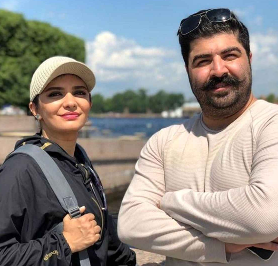 لیندا کیانی بدون روسری کنار بهنام بانی در خارج از ایران + عکس لیندا کیانی