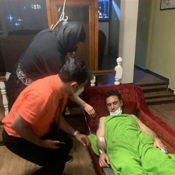 حال وخیم آقای گزارشگر پس از ابتلا یه کرونا +عکس شاهین صمدپور