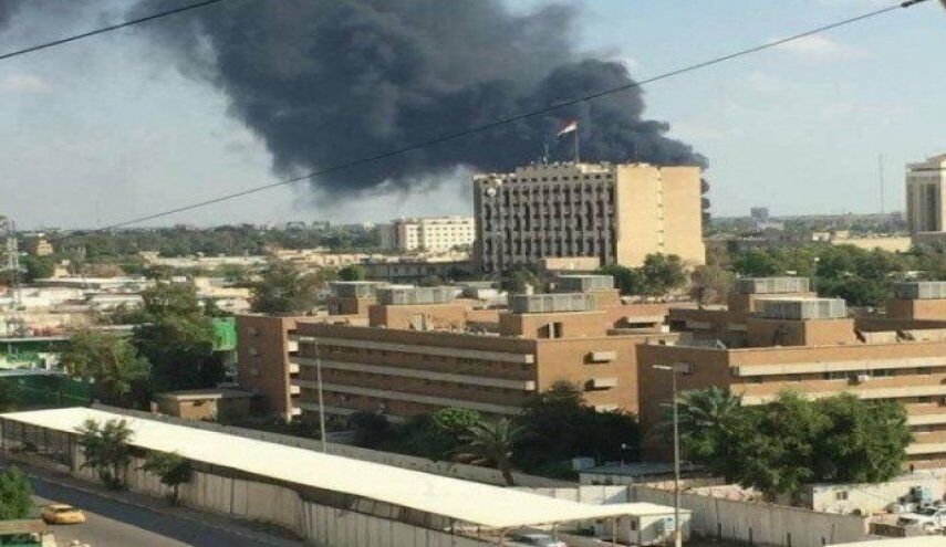 دو موشک به محوطه سفارت آمریکا در بغداد برخورد کرد