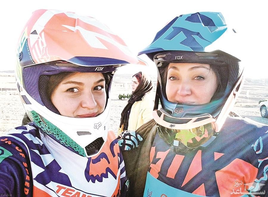 نیکی کریمی در حال موتورسواری + عکس نیکی کریمی در حال موتورسواری + عکس