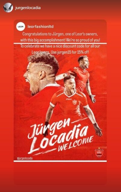 اقدام عجیب یورگن لوکادیا پس از پیوستن به پرسپولیس اقدام عجیب یورگن لوکادیا پس از پیوستن به پرسپولیس