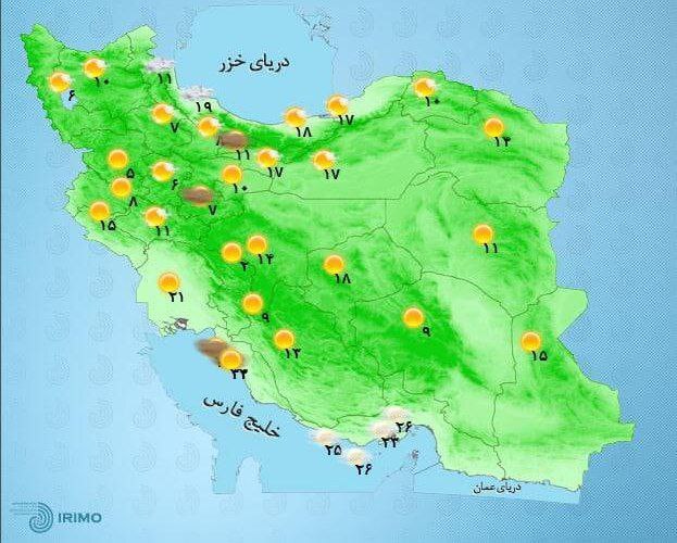 هواشناسی امروز/ رگبار باران در این ۸ استان