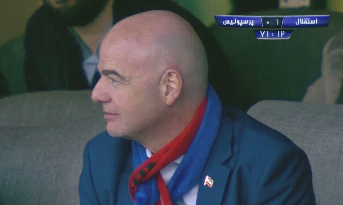 وقتی رئیس فیفا استقلالی شد وقتی رئیس فیفا استقلالی شد