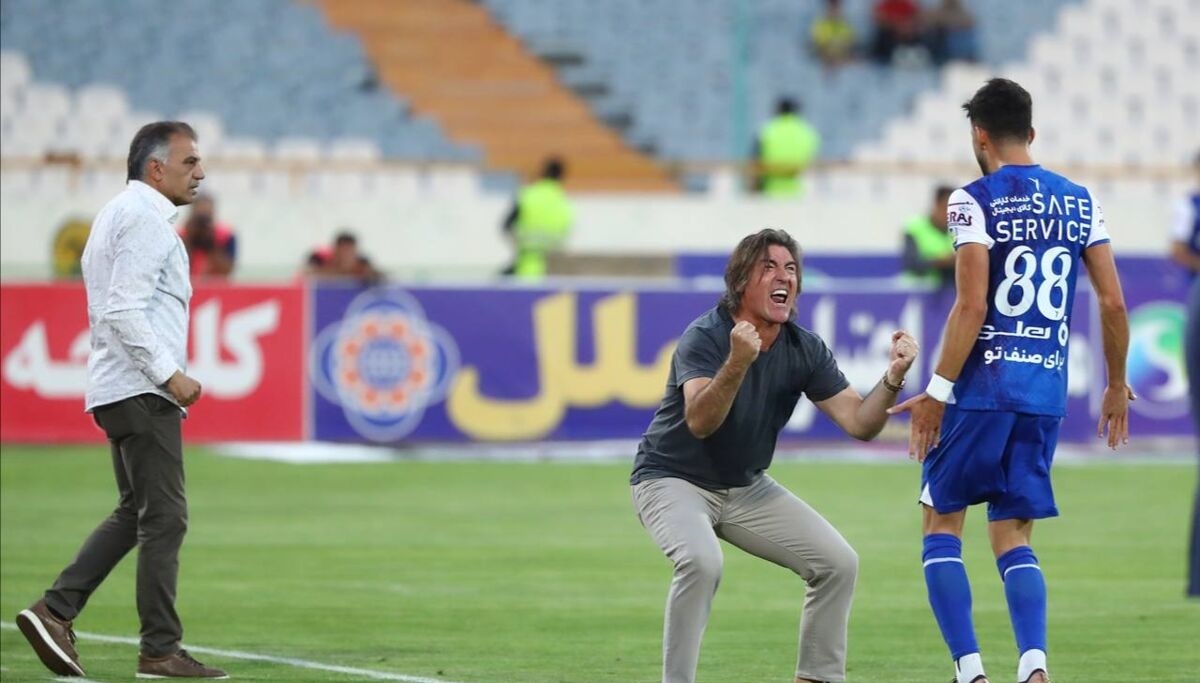 شادی معنادار ساپینتو با گلزن استقلال