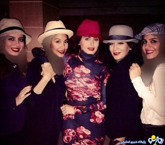 تیپ جالب الناز شاکردوست با دوستانش در پارتی/عکس تیپ جالب الناز شاکردوست با دوستانش در پارتی/عکس