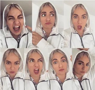 دلقک بازی مهناز افشار با این تیپ/عکس دلقک بازی مهناز افشار با این تیپ/عکس