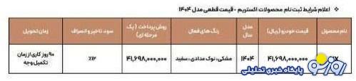 فروش فوری 2 محصول مدیران خودرو ویژه اسفند آغاز شد + قیمت