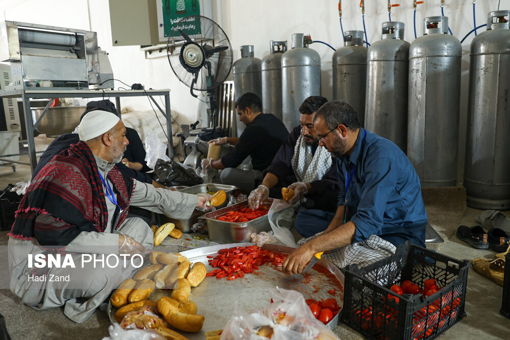 پخت و آماده‌سازی غذا در مرز چذابه