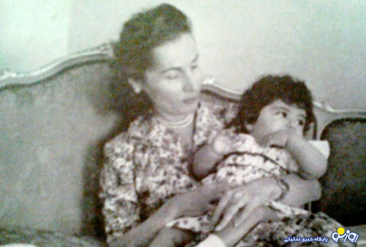 فوزیه ملکه مصری ایران به همراه نوه اش مهناز زاهدی