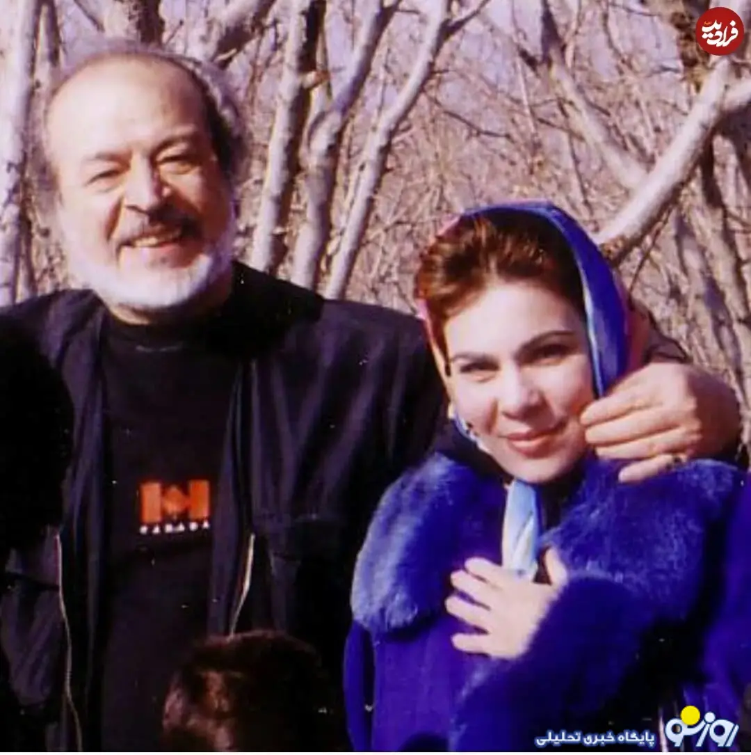 ایرج قادری در کنار همسر دوم خود ایرج قادری در کنار همسر دوم خود