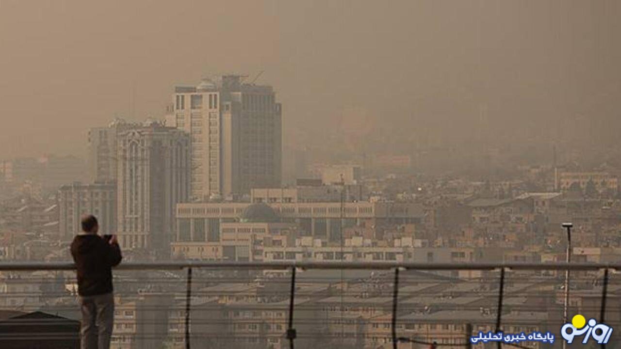 هوای ۱۱ نقطه تهران در وضعیت قرمز هوای ۱۱ نقطه تهران در وضعیت قرمز