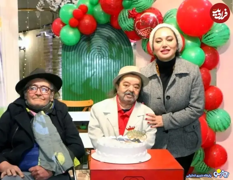 صبا کمالی در کنار مرحوم رضا رویگری