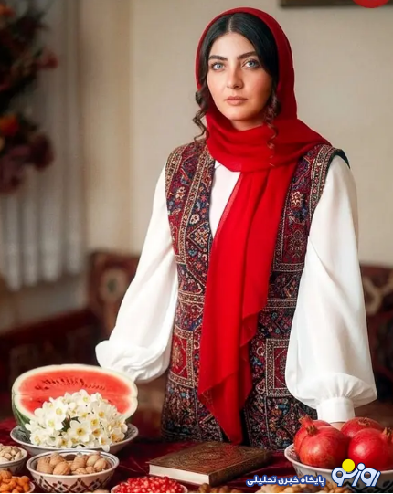 تصویری از «جمانه» (سریال طوبی) در شب یلدا