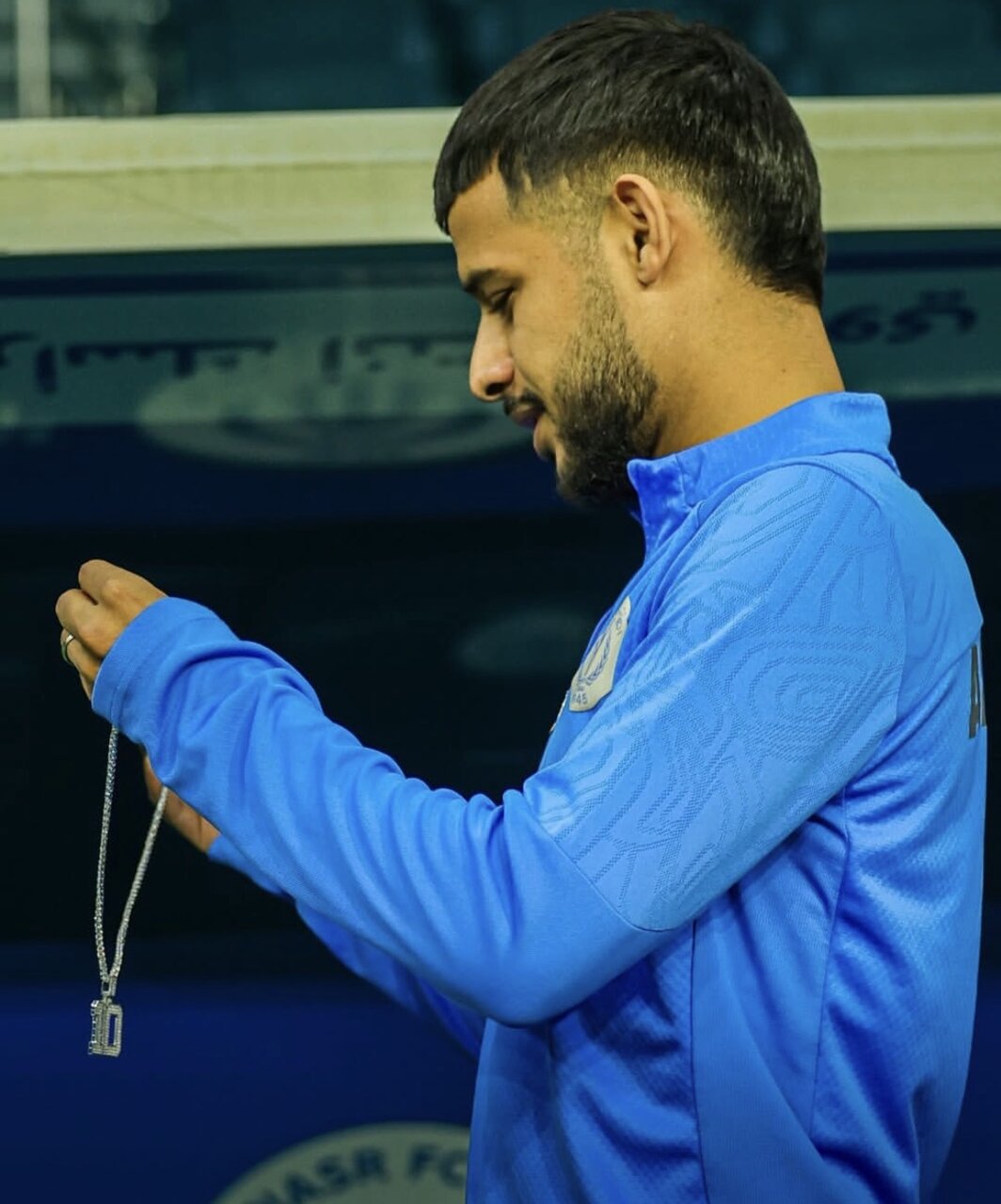 عکس | گردنبند خاص مهدی قایدی در تمرین النصر