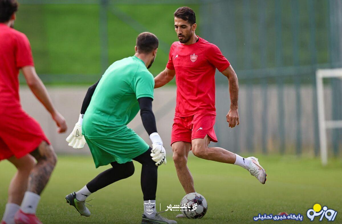 بیخیالی خاص ستاره محروم در تمرینات پرسپولیس