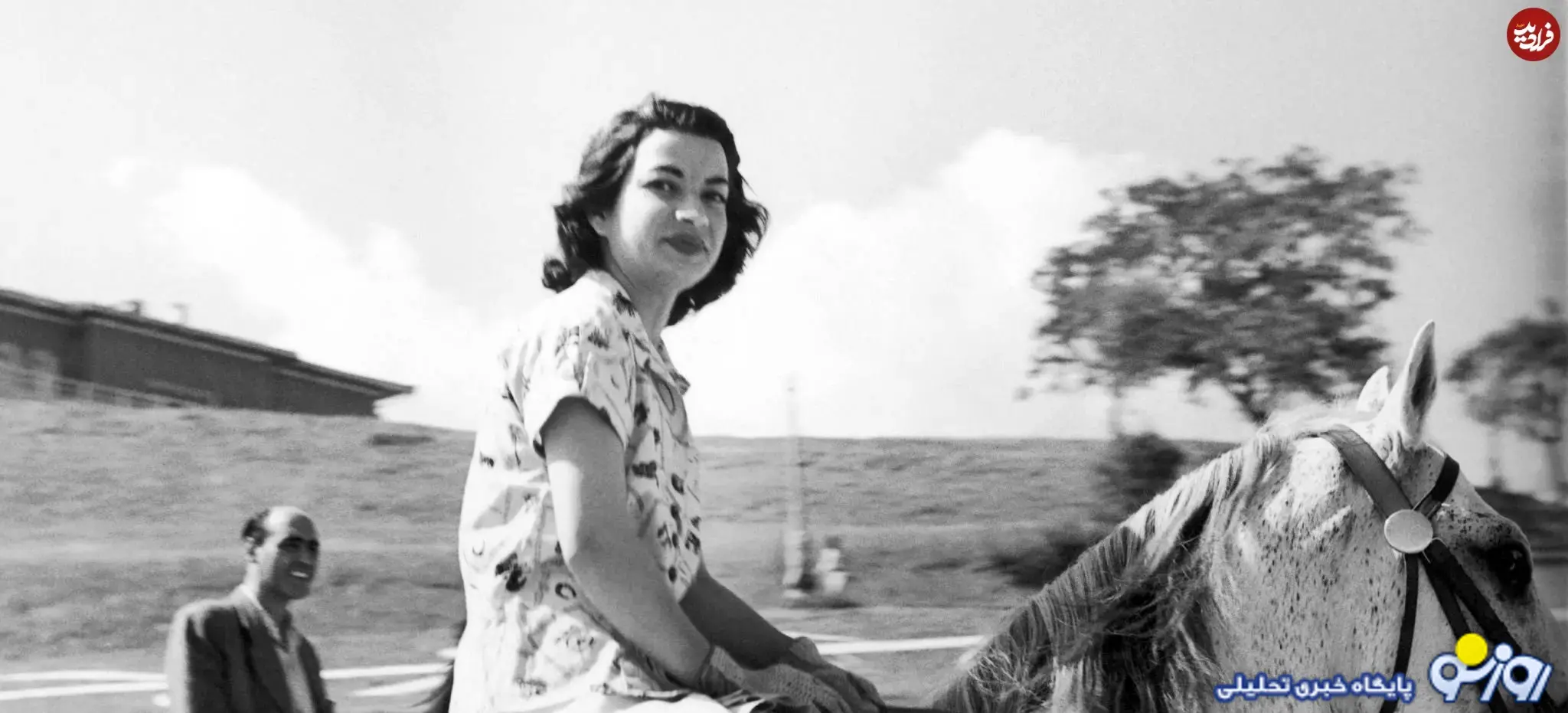 اشرف پهلوی هنگام سوار بر اسب در ۳۵ سالگی اشرف پهلوی هنگام سوار بر اسب در ۳۵ سالگی