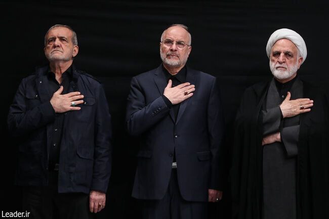 اژه ای و قالیباف و پزشکیان اژه ای و قالیباف و پزشکیان